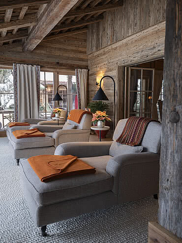 Wintergarten Ruheraum Wintergarten im Chalet Die Schmiedalm